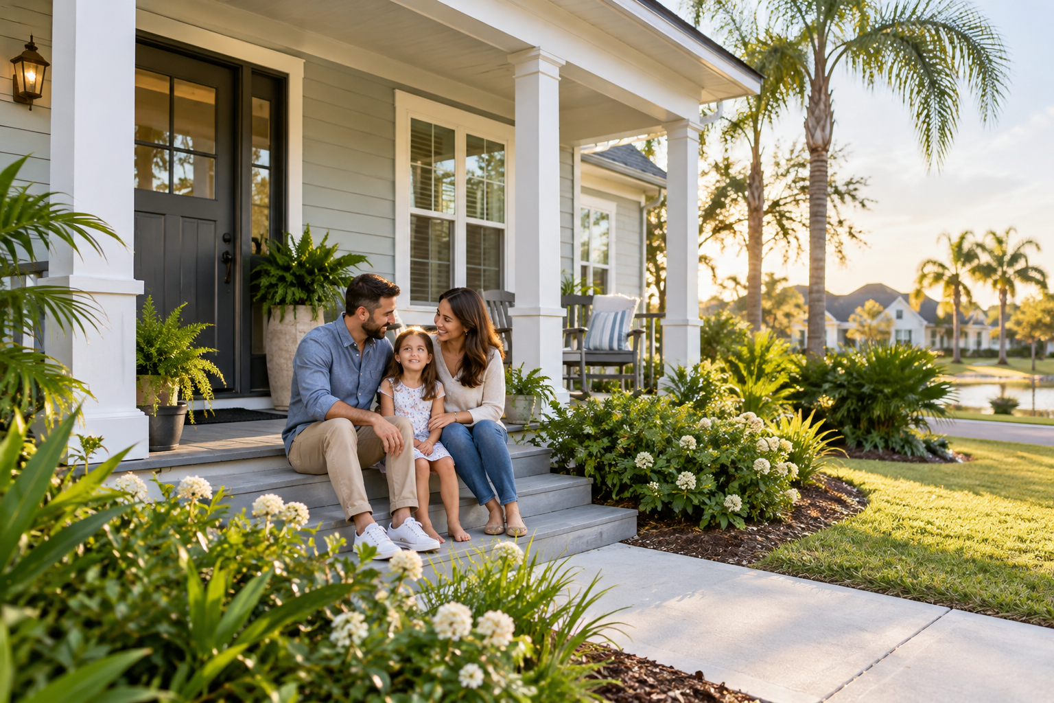 Modest single-family home with a welcoming front porch in an Aurora neighborhood